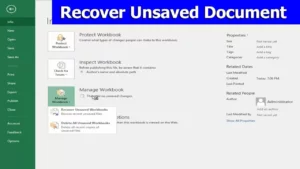 Read more about the article How to Recover Unsaved Excel?
